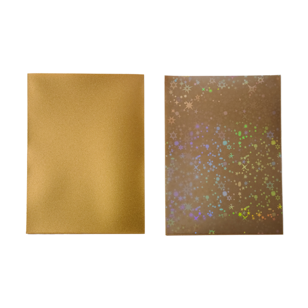 APOLLO (Gold) Holographic Card Sleeves Front and Back