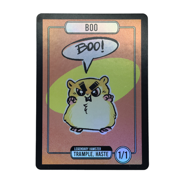 Foil Boo Token for MTG