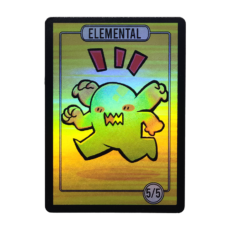 5/5 Elemental Foil MTG Token