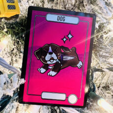 Blank Dog creature token for MTG