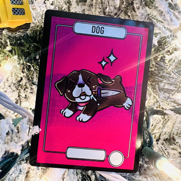 Blank Dog creature token for MTG